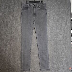 Monfrere Greyson Skinny Jeans Mens 34x32 Gray Dark Stone Pants Japanese Denim